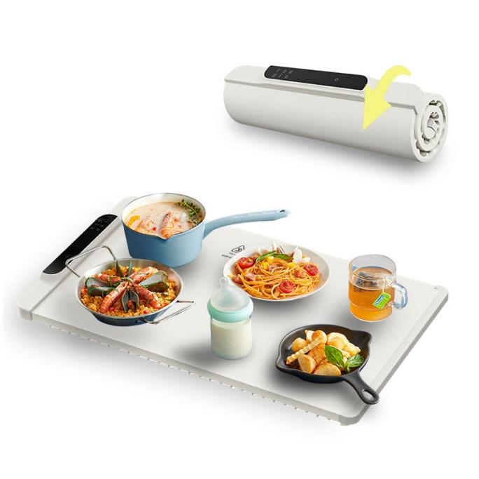 BRINZOS Electric Food Warming Mat | Premium Temperature-Controlled Food Warmer | 3 Heat Levels | Keep Meals Warm for Longer | Sleek & Portable Kitchen Serving Warmer